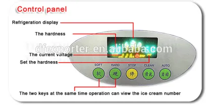 TML342 brand rainbow high quality ice cream machine