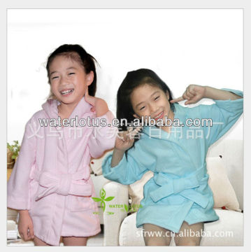 High quality children microfiber towel bathrobe dress
