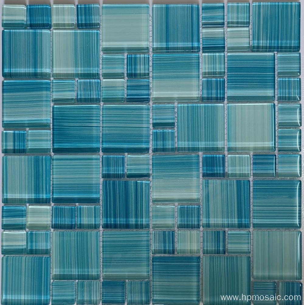 swimming pool blue glass versailles thinset mortar tile