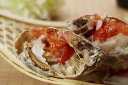 Frozen half cut blue swimming crab Portunus trituberculatus