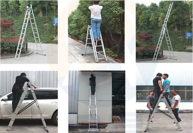 Aluminum extension ladder  