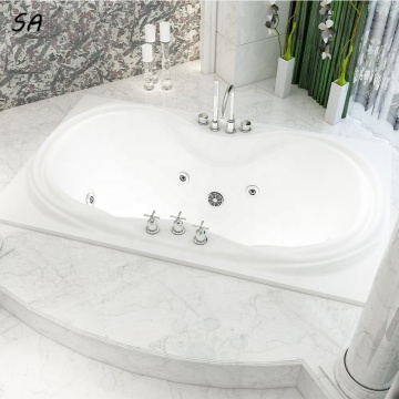 Wholesale 1.8M Long Double Texture Acrylic Movable Home Bathtub with Wide Side Width