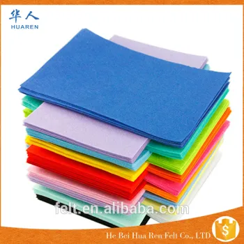 manufacturer colorful 100% polyester needle felt for decoration christmas