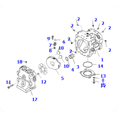 Bulldozer D375-6 fan pump 708-1S-00951