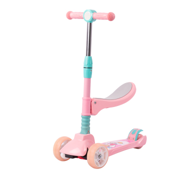 3 Pu-Räder Mini Baby Tretroller Kind