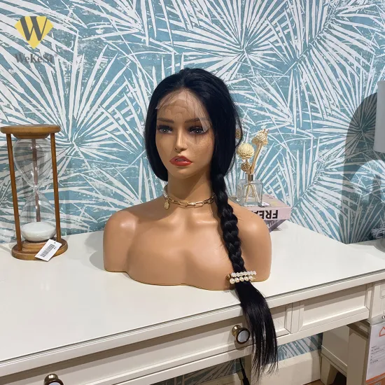 Brazilian Virgin Remy Hair Water Wave 150% Density Pre Plucked Bleached Knot Hair Wigs Human Hair Lace Front Wig