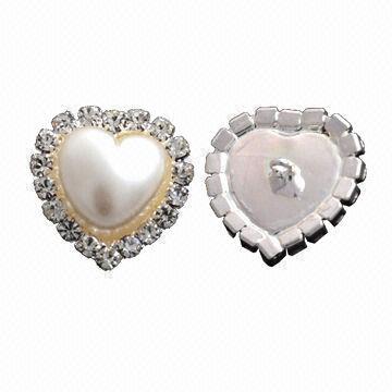 Rhinestone Buttons, Silver Plating, Various Sizes or Styles are Available, Suitable for Garments