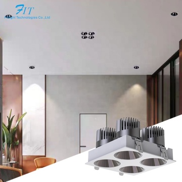Cobbold LED Downlight พร้อมกระจังหน้าต่อต้านแสงแวววาว