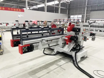 Fish bone floor sawing machine