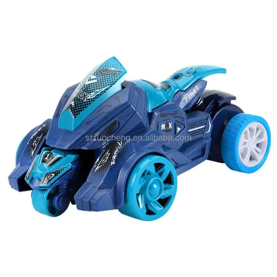2-in-1 Plastic Ejection Inertial Fighting Car and Motorcycle Catapult Friction Toy Vehicle