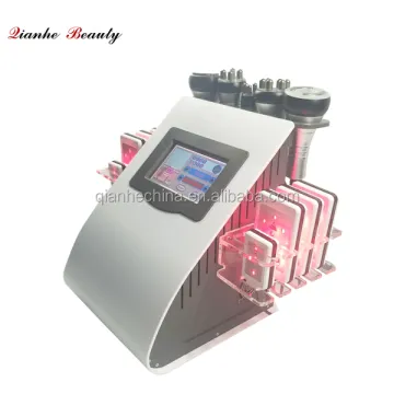 Professional 6 in 1 cavitation RF vacuum fat burning body slimming machine