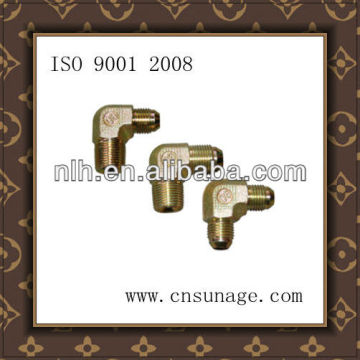 hydraulic fitting bulkhead fittings 90 degree metric male o-ring bulkhead