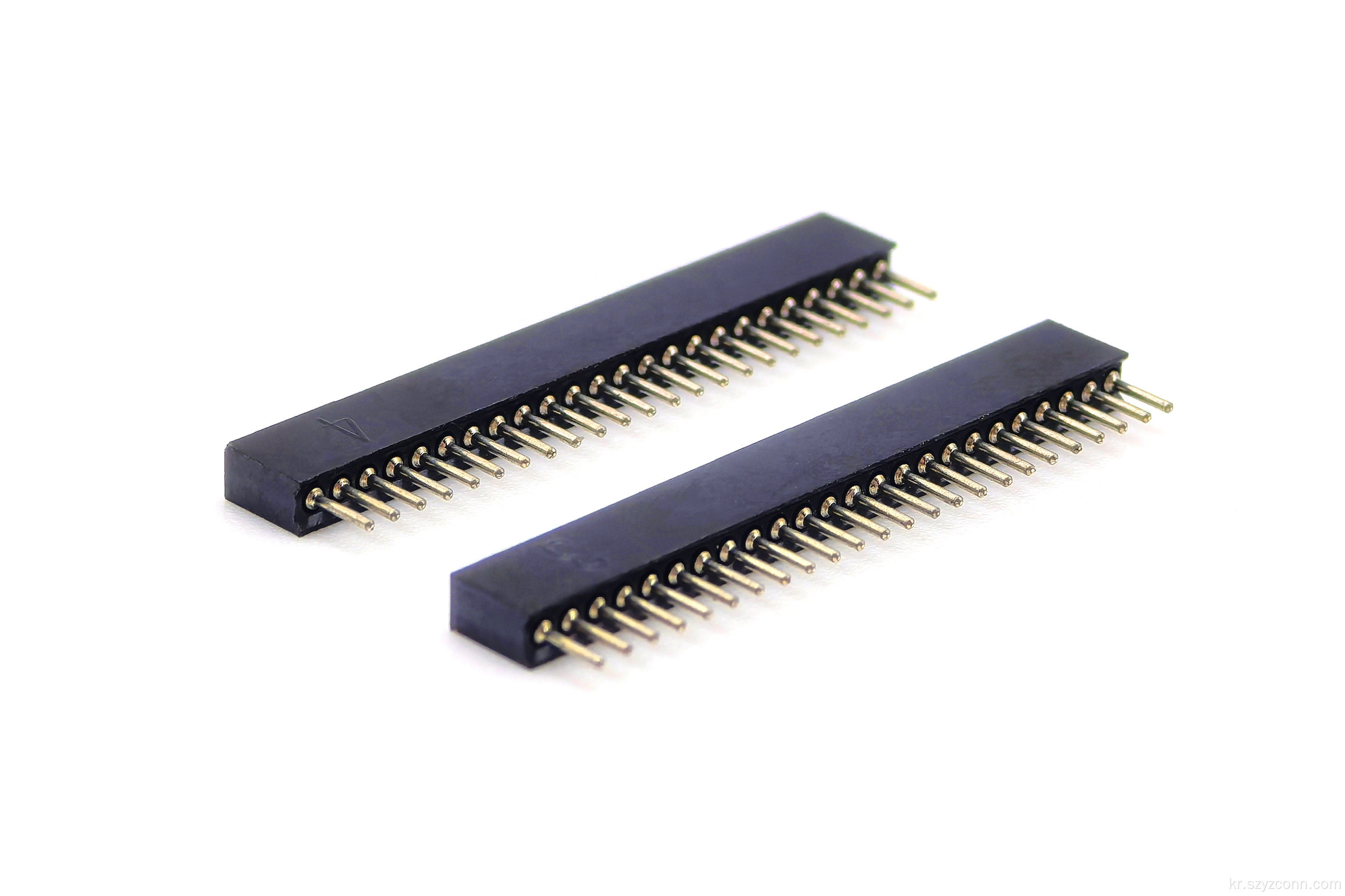 1.27mm 가공된 암 헤더 커넥터 스트레이트 24P