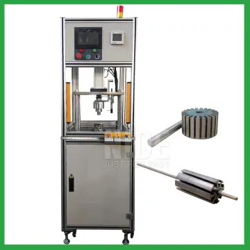 Automatic servo pneumatic rotor shaft pressing machine