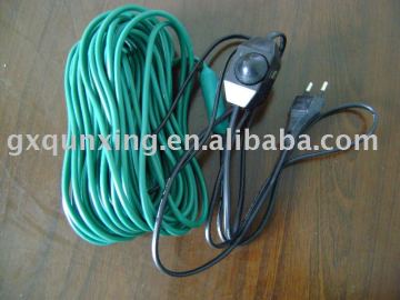 pipe heating cable wtih dial thermostat