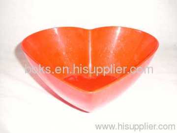 Valentine Plastic Heart Shaped Salad Bowls 