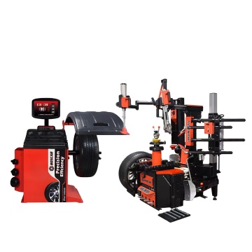 Non-Disc Automatic Tire Changer & Wheel Balancer Combo for Workshops