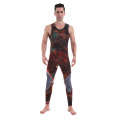 Seaskin Camouflage jacket long john spearfishing wetsuit