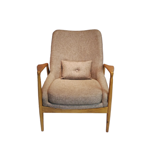 Sillas de brazo de marco de madera