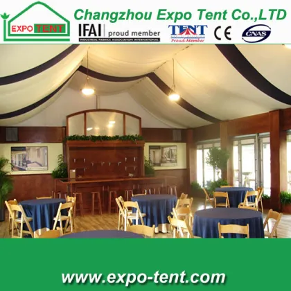wedding halls tent with beautiful wedding decoration