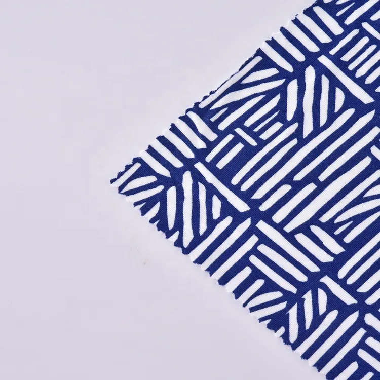 ผ้าถักพิมพ์ 190-200GSM ผ้าวิสโคส 30 วินาทีพร้อมสแปนเด็กซ์