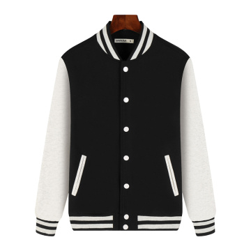 Mens Varsity Jacket Casual Bomber Coat