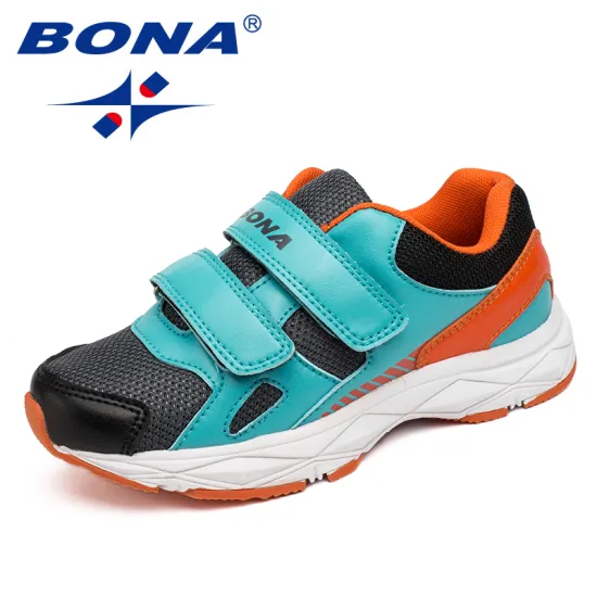 BONA New Arrival Classics Style Children Casual Shoes Hook & Loop boys & Girls Shoes Outdoor Walking Jogging Sneakers For Kids
