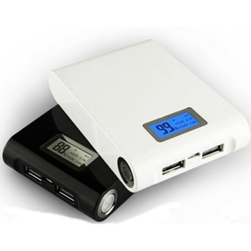 10400mAh Ultra High Capacity Compact External Battery Power Bank Portable Charger With LED Display With Flashlight