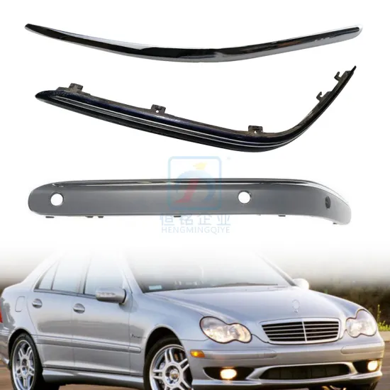 High Quality W203 Mercedes-Benz C Class Rear and Front Bumper Strip - Chrome Plastic