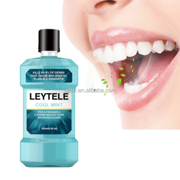 Private Label Organic Cool Mint Teeth Whitening Mouthwash
