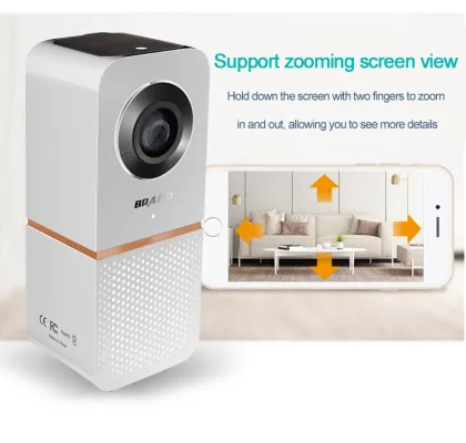 Wireless Battery Panoramic Camera Indoor Wifi Camera