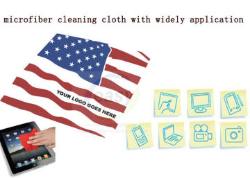 Microfiber Silk Sticky Screen Cleaning Cloth For Gold , Silver