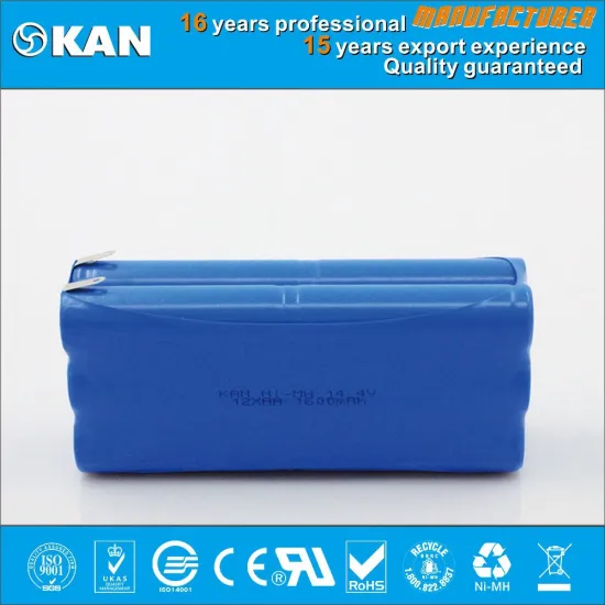 KAN nimh 14.4V 12xaa1600mAh rechargeable battery pack for robotic vacuum cleaner