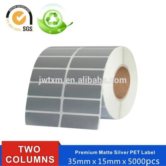 Durable Pet Label for Thermal Transfer Printing