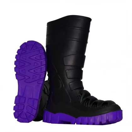 Steel-toe PVC rain boots