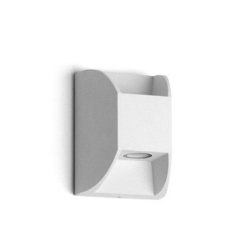 White Double LED Outdoor Wall Light