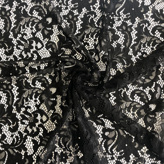 Scallop lace fabric