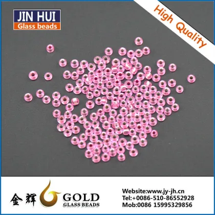 JINHUI high quality Silver lined Fashion Glass Color Seed Beads