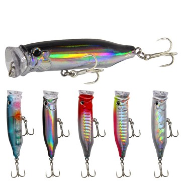 Vendre à chaud 7cm 9,4g Popper Luya Bait - Lye de haut en eau flottante colorée