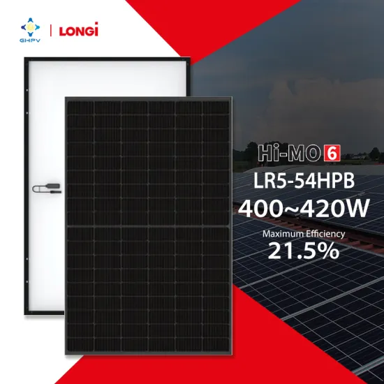 Longi Solar Panels: 400W to 420W, 108 Cell Hi-Mo 6 All Black Half Cell Hi-Efficiency Solar Panels
