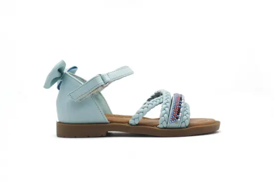 Children Flat Fashion Sandals With weave straps