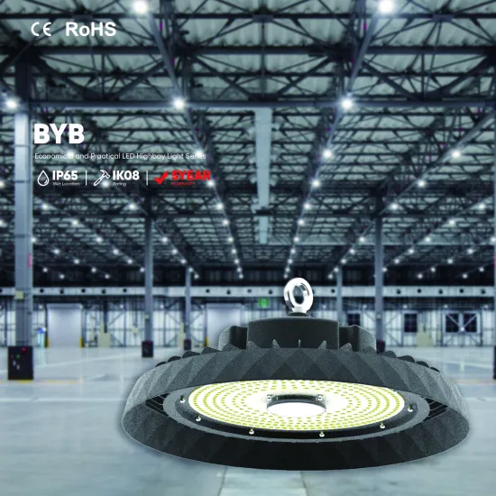 150lm/W IP65 IK08 Die-casting Aluminum 150W Dimmable Energy Saving Industrial UFO High Bay LED Lights