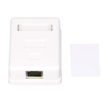 Cat6 RJ45 8P8C Wall Coupler Jack Adapter UTP Unshielded Desktop Mount Box