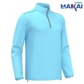 Men's Long Sleeve Half Chest Zip Shirt