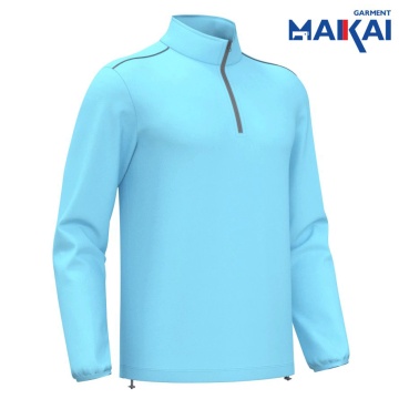 Men's Long Sleeve Half Chest Zip Shirt
