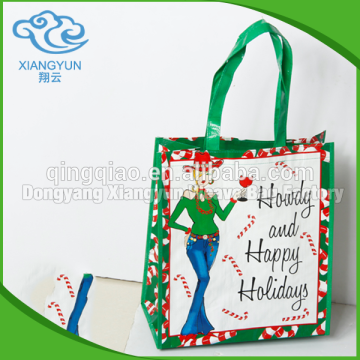High quality printed fabric promotional non woven pp shopping bag