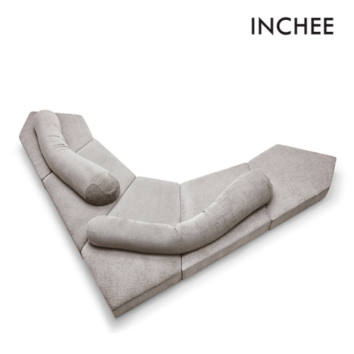 Good Air Permeability Fabric Corner Sofas Comfortable Gray Sectional Corner Sofa Supplier