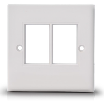 2 port UK Face plate networking accessories