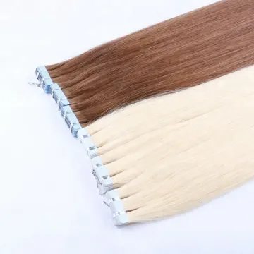 Harmony Hot Sell Mini Tape In Real Human Hair Extensions Cheap Brazilian Double Drawn Remy Tape In Hair Extensions For Women