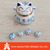 Hotsales Lovely Design Customized Colorful Mini Ceramic Lucky Cat